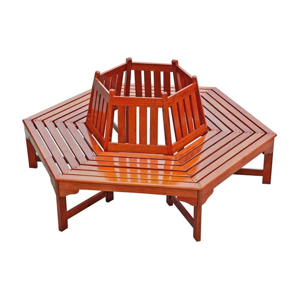 Smeđa vrtna klupa od masivnog drveta Ontario – Garden Pleasure