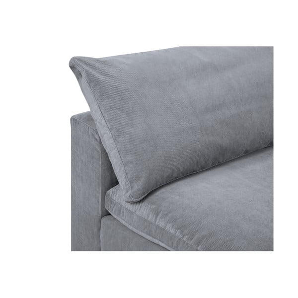 Sivi kutni dio modularne sofe od samta Windsor & Co Sofas Galaxy, desni kut-image-1
