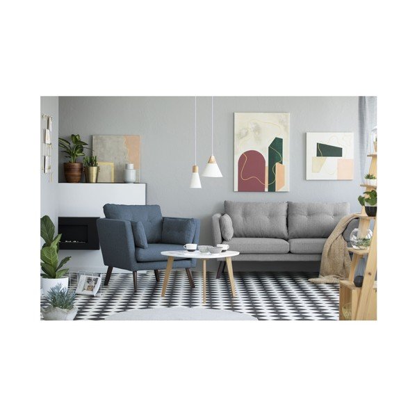 Tamnoplava fotelja Mazzini Sofas Elena-image-2