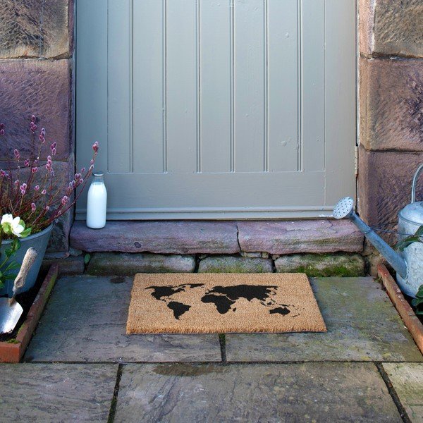 Otirač od kokosovih vlakana 40x60 cm World Map – Artsy Doormats-image-4