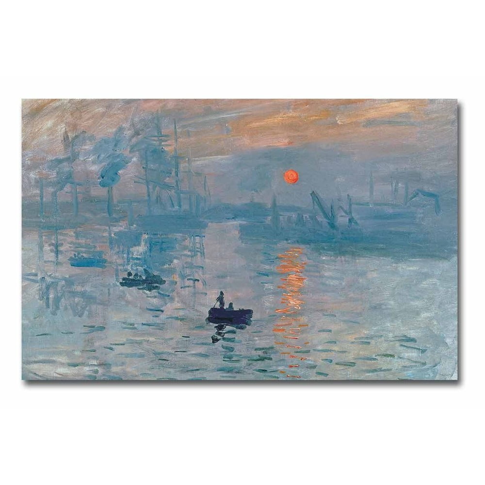 Zidna reprodukcija na platnu Claude Monet Sunrise, 70 x 45 cm