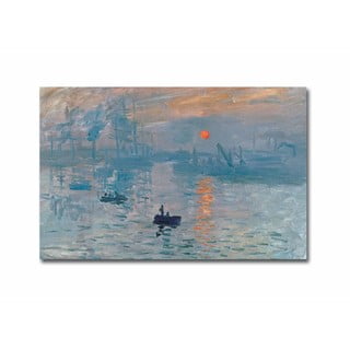 Zidna reprodukcija na platnu Claude Monet Sunrise, 70 x 45 cm