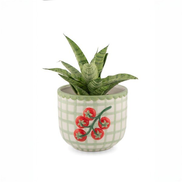 Porculanska ručno oslikana ukrasna tegla za cvijeće ø 12 cm Tomato – Sass & Belle-image-1