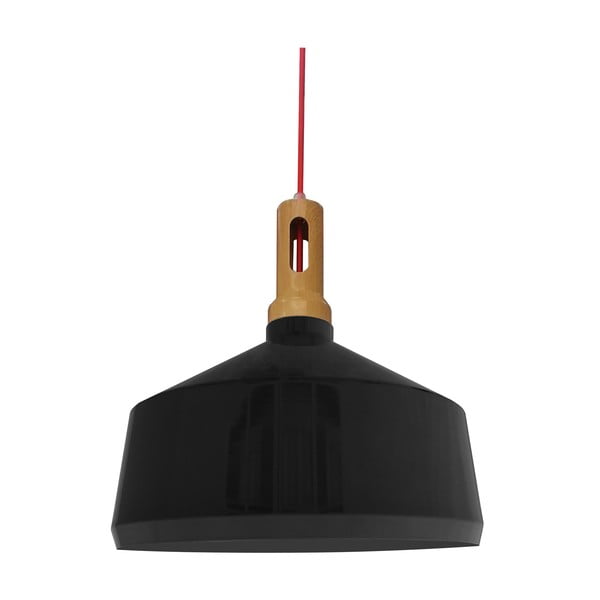 Crna viseća lampa s metalnim sjenilom ø 26 cm Robinson - Candellux Lighting