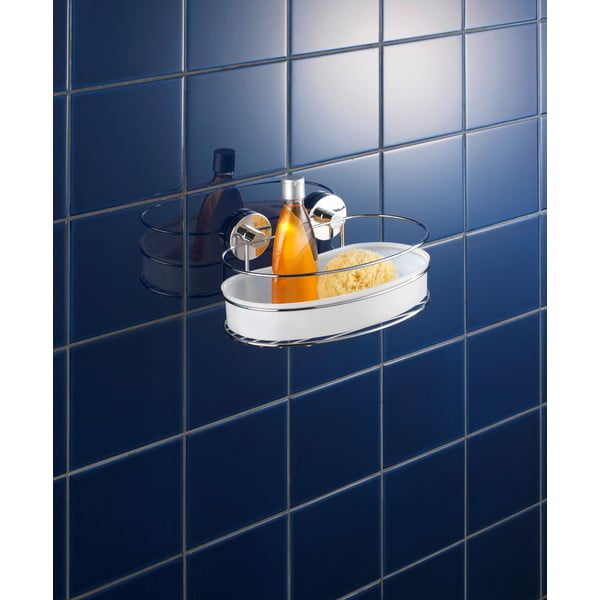 Bijela samoljepljiva kupaonska polica Milazzo – Wenko-image-1