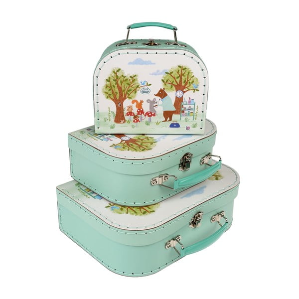 Kartonski organizatori za dječje igračke u setu 3 kom 21x28x8 cm Woodland Friends – Rex London-image-3