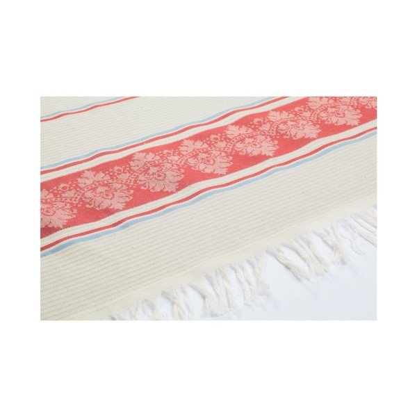 Crveno-bež hamam ručnik Deco Bianca Loincloth Hatice Pink, 80 x 170 cm-image-3