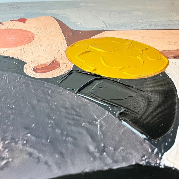 Slika s ručno oslikanim elementima 70x100 cm Mae – Styler-image-2