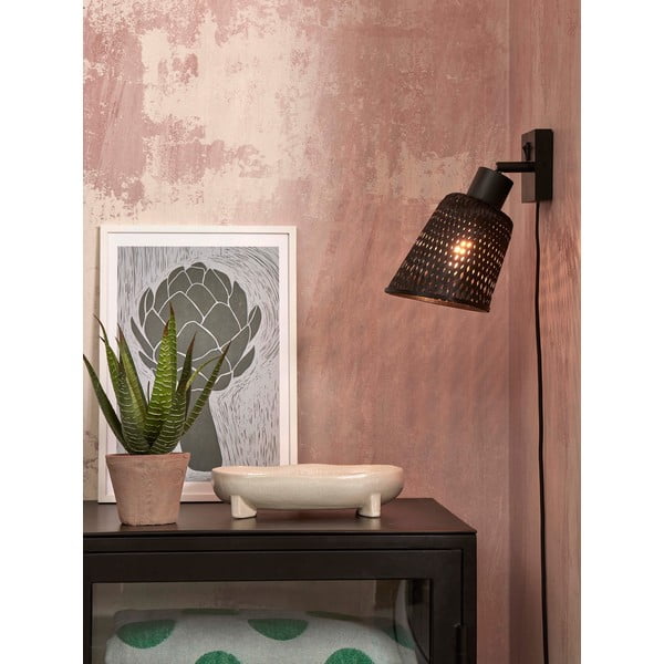 Crna zidna lampa ø 15 cm Java – Good&Mojo-image-3