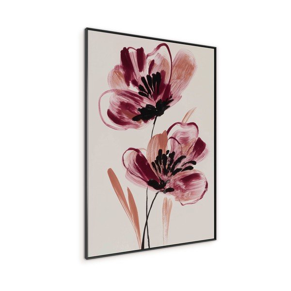 Tiskana slika s okvirom/na platnu 70x100 cm Burgundy Blooms – Styler-image-4