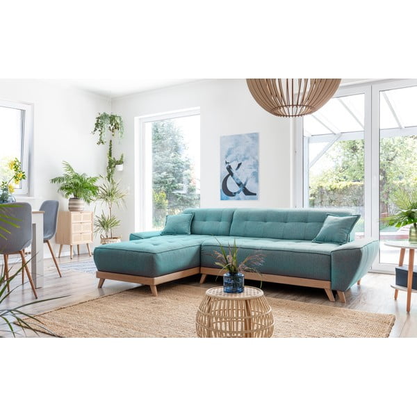 Tirkizna sklopiva kutna garnitura (promjenjiva) Dazzling Daisy – Miuform-image-4