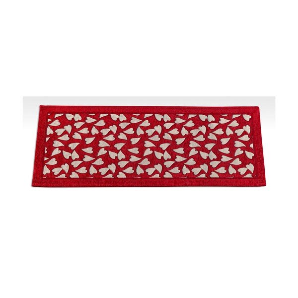 Crveni vrlo izdržljiv kuhinjski gazište Webtappeti Corazon Rosso, 55 x 140 cm-image-2
