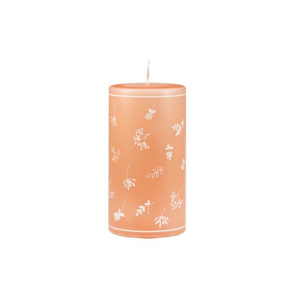 Narančasta svijeća Unipar Fleur, vrijeme gorenja 87 h