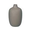 Siva keramička vaza Blomus Ceola, visina 12 cm