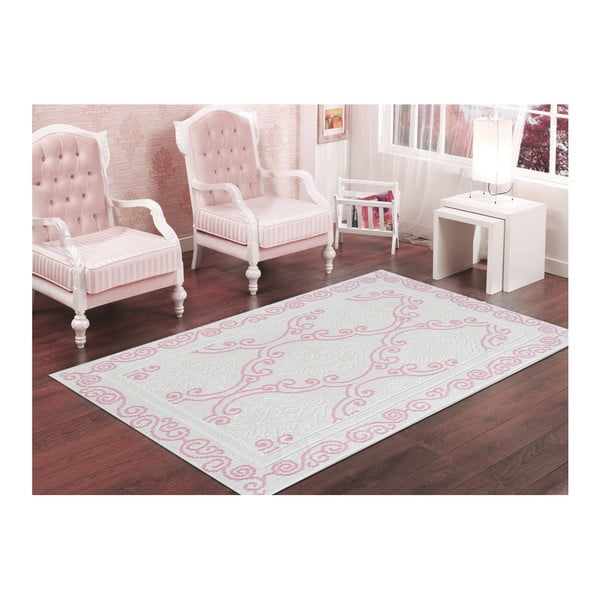 Puderasto ružičasti izdržljivi tepih Vitaus Osmanli Powder, 60 x 90 cm