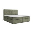 Zeleni boxspring krevet s prostorom za odlaganje 180x200 cm Palta – Makamii