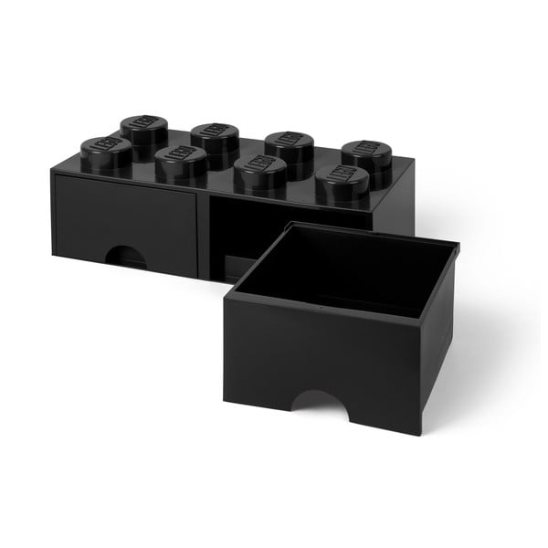 Crna kutija za pohranu s dvije ladice LEGO®-image-3