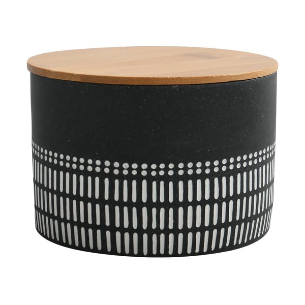 Crni kupaonski organizator za pamučne vatice od polyresina Yuma – Spirella