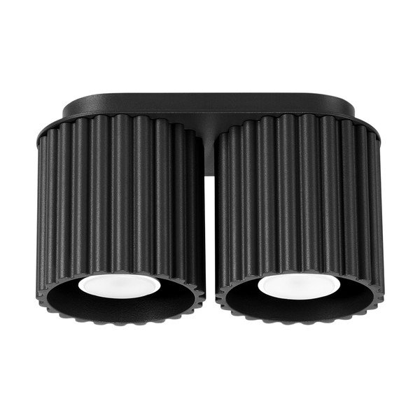 Crni metalni reflektor 10x21 cm Zora – Sollux