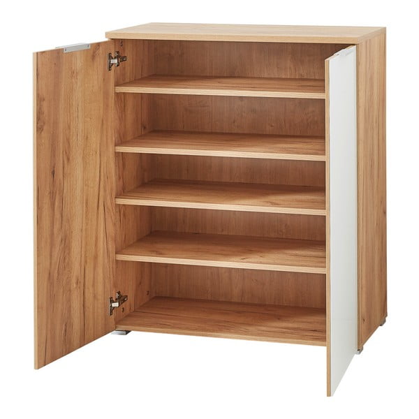 Bijela ormarić za cipele u dekoru hrasta Germania Telde, 89 x 104 cm-image-3