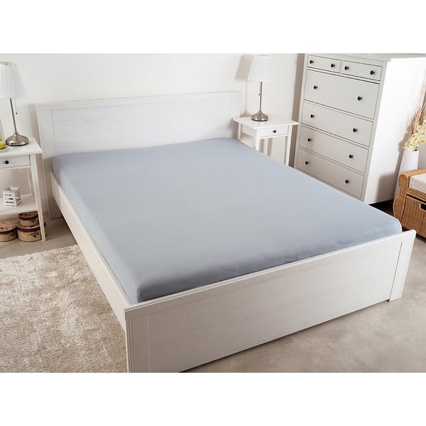 Siva plahta s gumom 180x200 cm – B.E.S.-image-2