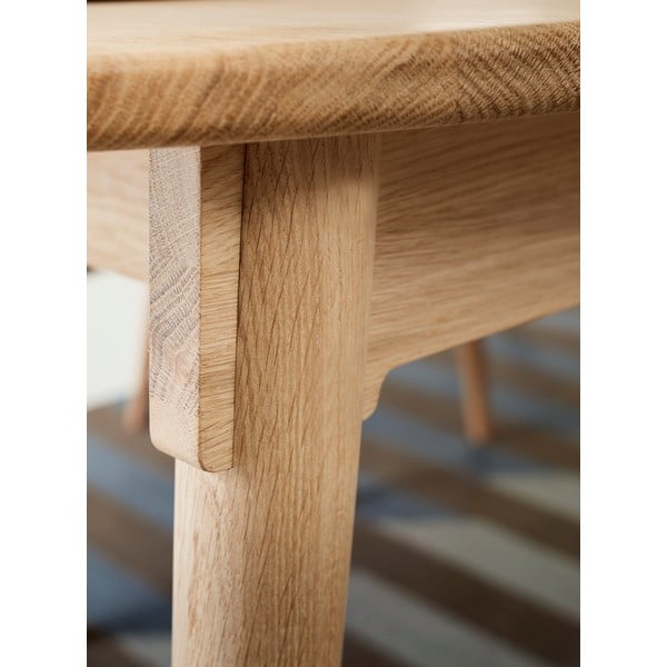 Proširiv blagovaonski stol od punog hrasta u prirodnoj boji 106x184 cm Miro – Hammel Furniture-image-1