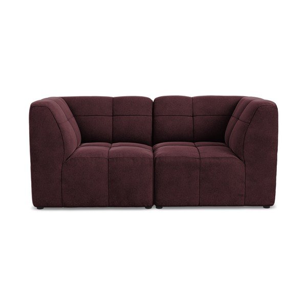 Bordo baršunasti sofa 180 cm Aloha – Makamii