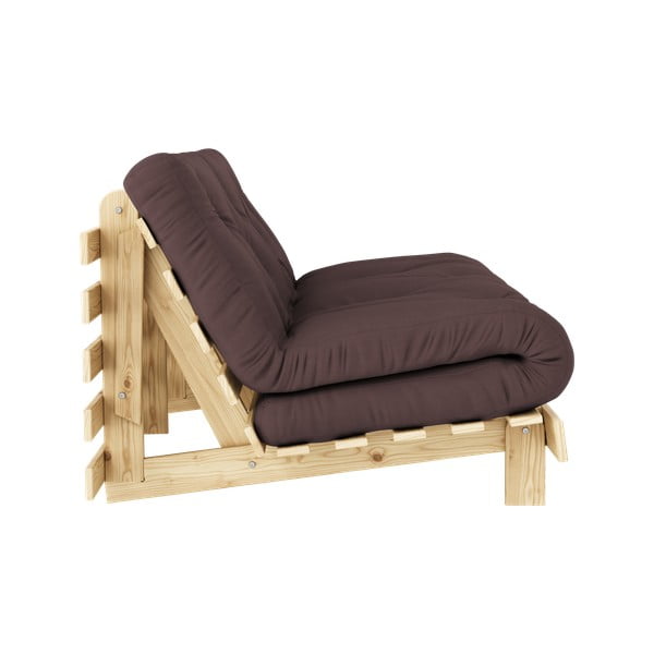 Smeđi kauč na razvlačenje 160 cm Roots - Karup Design-image-4