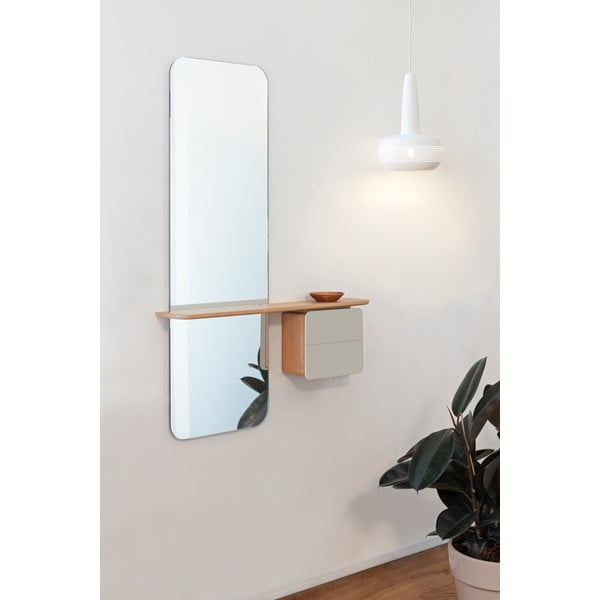 Bijeli/u prirodnoj boji set za hodnik u dekoru hrasta One More Look – UMAGE-image-4