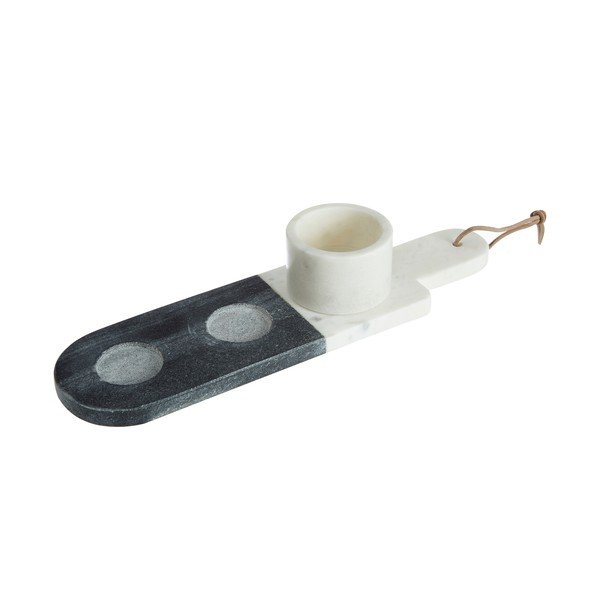 Set od 3 bijelo-sive mramorne posude premijer housewares mramor-image-2