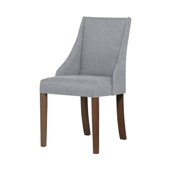 Siva stolica s tamno smeđim nogama od bukovog drveta Ted Lapidus Maison Absolu