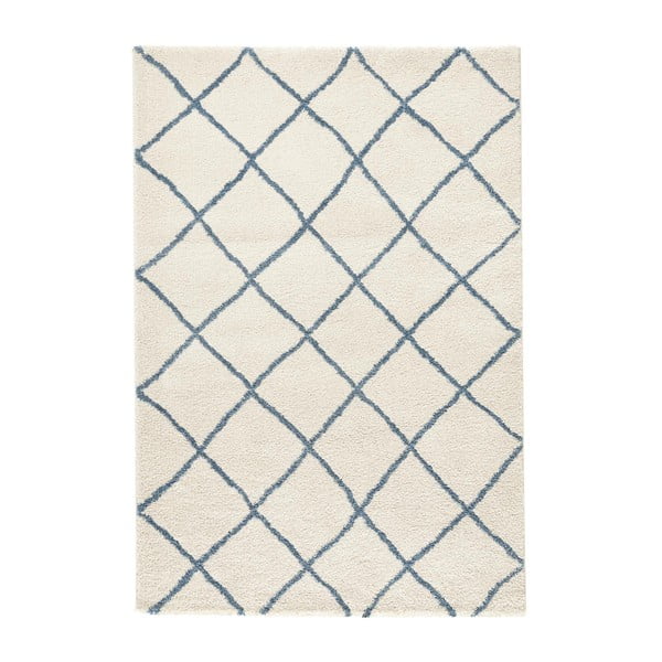 Bijeli tepih Mint Rugs Grid, 80 x 150 cm
