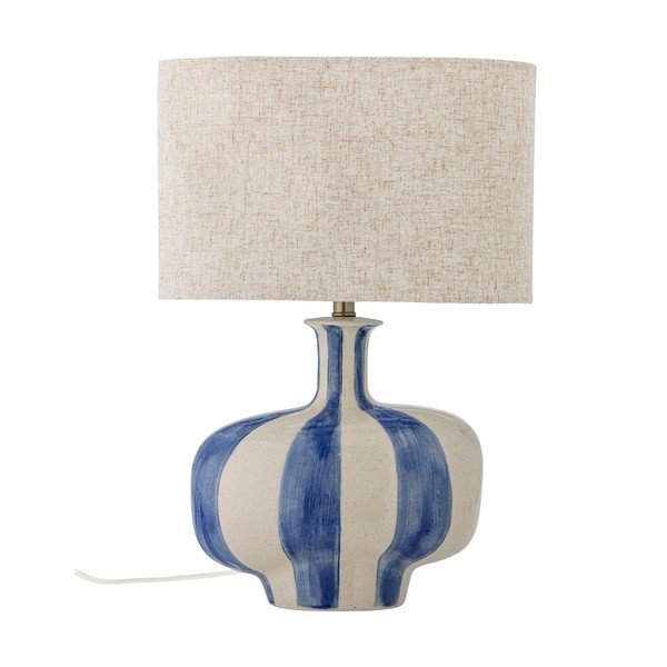 Stolna lampa keramička s tekstilnim sjenilom (visina 46 cm) Alida – Bloomingville