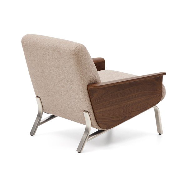 Svjetlo smeđa fotelja od šenila Amsen – Kave Home-image-4