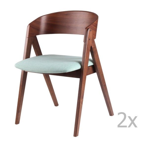 Set od 2 blagovaonske stolice s mentolom sømcasa Rina