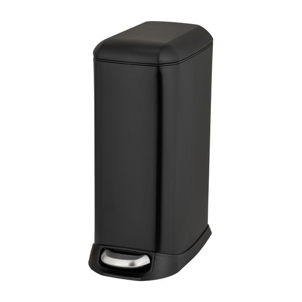 Mat crna željezna kanta za smeće s pedalom 20 l Design – Wenko