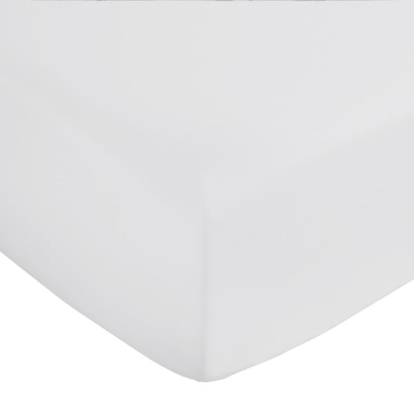 Svijetlo siva plahta s gumom od pamučnog satena 150x200 cm Cotton Sateen – Bianca