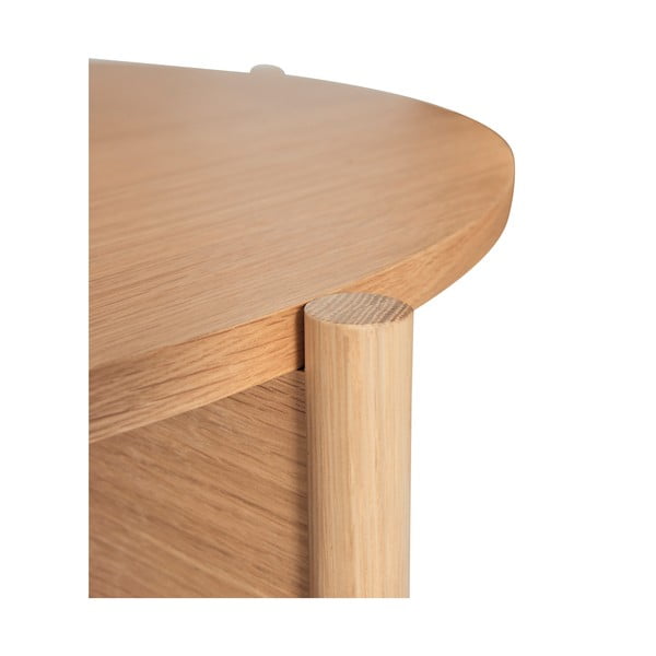 Okrugli stolić za kavu u dekoru hrasta u prirodnoj boji ø 86 cm Heritage – Hübsch-image-3