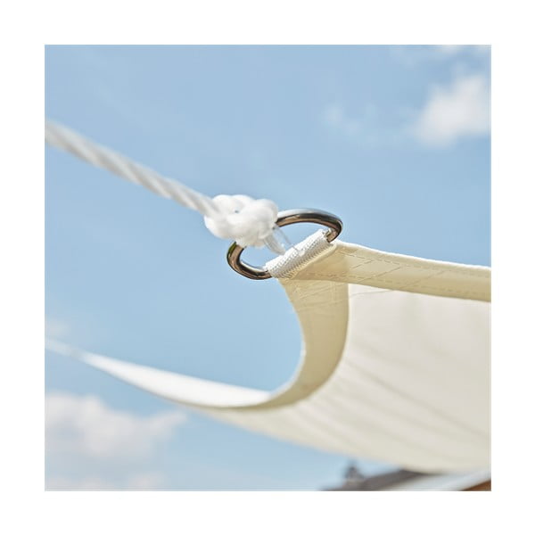 Bež kvadratno jedro za zaštitu od sunca Livin' Outdoor Como, 3,6 x 3,6 m-image-3