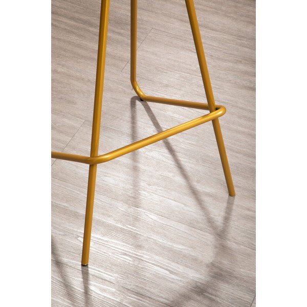 Barska stolica od čvrstog brijesta u zlatnoj boji/u prirodnoj boji (visine sjedala 78 cm) District – Premier Housewares-image-4