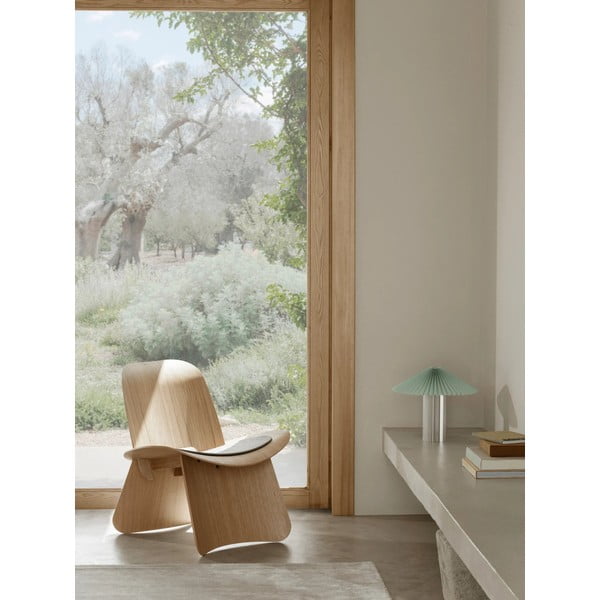 Stolna lampa s mogućnosti zatamnjivanja u srebrnoj boji/kadulja zelena s tekstilnim sjenilom (visina 36 cm) Taite – Blomus-image-4