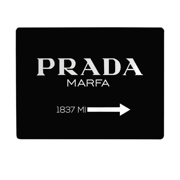 Crna podloga za stol Black Prada - Little Nice Things