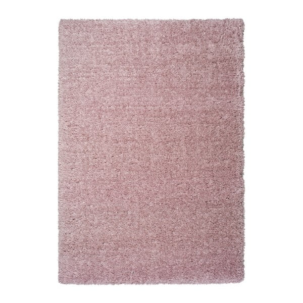 Ružičasti tepih Universal Floki Liso, 80 x 150 cm