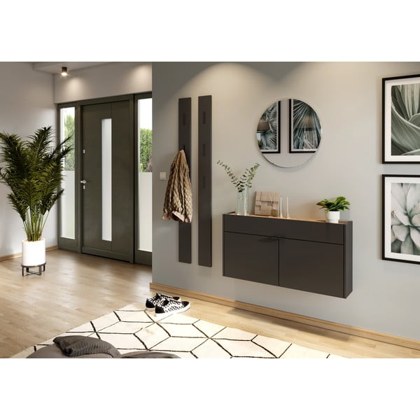 Antracitno sivi ormarić 110x57x22 cm Ameca – Germania-image-4