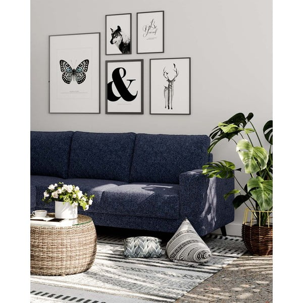 Tamno plava (promjenjiva) kutna garnitura Fynn – Ghado-image-1