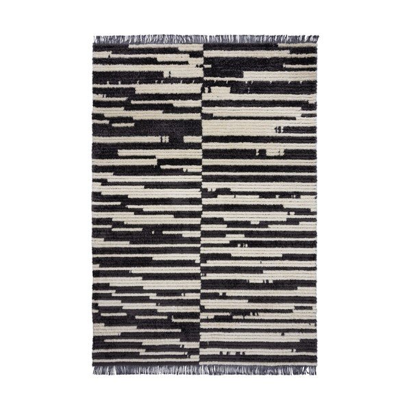 Crno-bijeli tepih 120x170 cm Lina – Flair Rugs