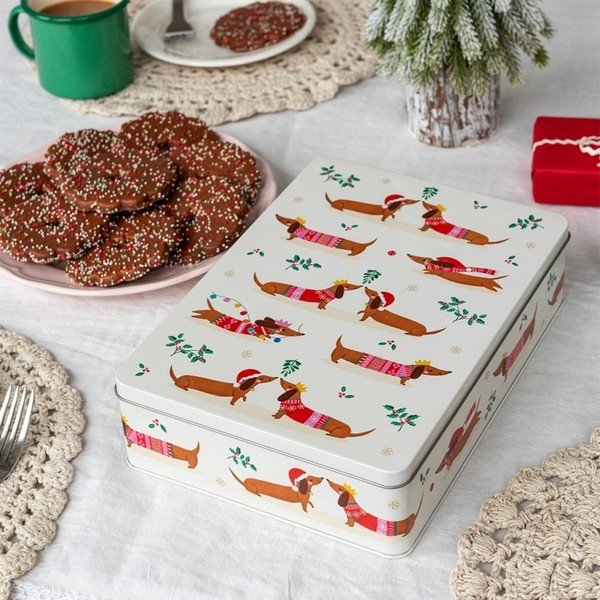 Kutija za ručak Festive Sausage Dog – Rex London-image-1