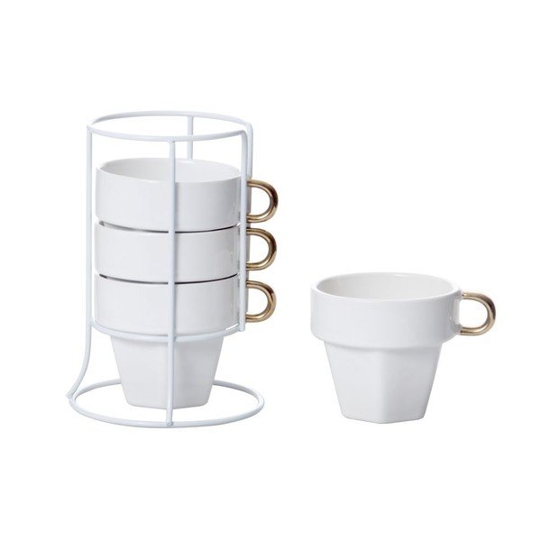 Set od 4 šalice s postoljem Present Time Cappuccino Tower-image-1