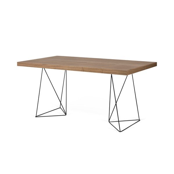Smeđi stol s crnim nogama TemaHome Multi, 180 x 77 cm-image-2