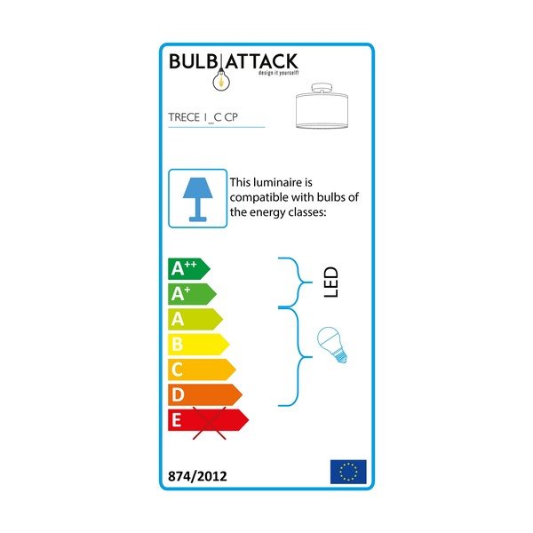 Bež stropna svjetiljka Bulb Attack Trece, ⌀ 25 cm-image-2